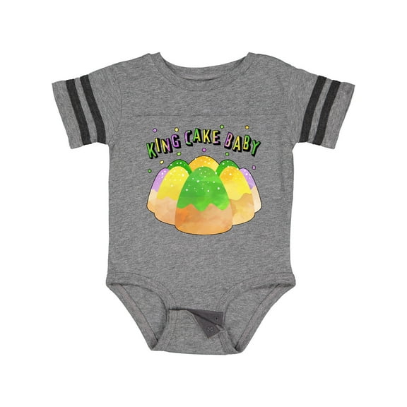 Inktastic King Cake Baby Mardi Gras Boys or Girls Baby Bodysuit
