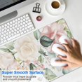 thumbnail image 4 of Pink and White Roses Mousepad Gaming Pad Mouse Waterproof No Slip for Office Home Work Gaming Desktop Tables Mousepads Rubber Base Mousepad with Stitched Edges 35.4x15.7inches, 4 of 7