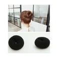 thumbnail image 4 of 3pcs Hair Donut Bun Maker Sponge Hair Styling Tools Hairdressing Accessories (Black), 4 of 6