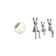 thumbnail image 1 of Escultura De Conejito De Cristal, Figura De Metal, Adorno De Escritorio Para Interiores, Estatua, Soporte, Pieza Central Para Pasillo, Chimenea, Dormitorio, Sala De Estar, Oficina, Armario,, 1 of 8