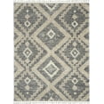 thumbnail image 2 of Nourison Scandinavian Shag Tribal Grey/Ivory Area Rug, 2 of 9