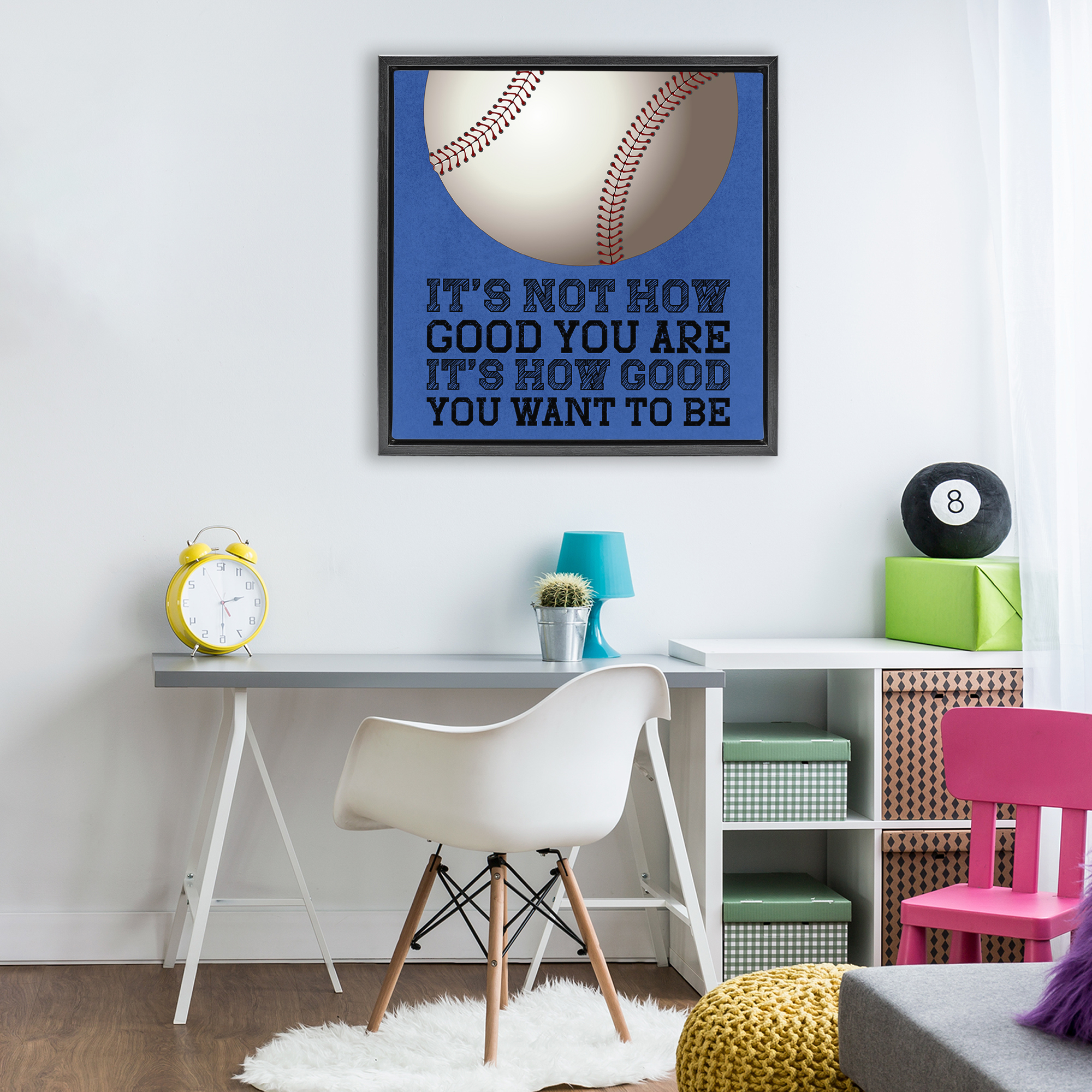 How Good You Want To Be Black Framed Floater Canvas Wall Art, design by Marcus Prime