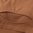 thumbnail image 7 of Nestiefly Womens Short Sleeve Shirts with Built in Bra V Neck Basic Tee Tops Summer Athletic Workout Yoga Padded Shirts Coffee S, 7 of 7