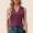 Purple, variant on Women Summer Jacket Fashion Casual Round Neck Shirt Sleeveless T Shirt Vest Adjustable Tops for Women Workout Set Active Crop 3xl Tops for Women Athletic Tops Girls Wardrobe Women Pocket Top Fitness