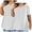 White Womens Tops, variant on Plus Size T-Shirts for Women Casual V-Neck Loose Fit Soft Breathable Short Sleeve Pullover Tunic Blouse 2 Pack