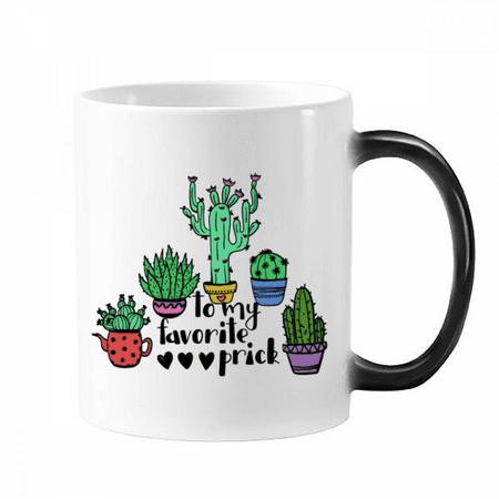 

To My Favorite Cactus Mug Changing Color Cup Morphing Heat Sensitive 12oz
