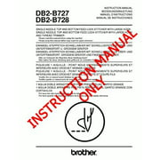 Brother DB2-B727 DB2-B728 Sewing Machine Owners Instruction Manual