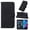 Black, variant on Case for Motorola MOTO G PURE Credit Card Holder Flip Folio Book Protective PU Leather Wallet Cover