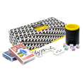 thumbnail image 1 of SET CASINO BASICO JUVENIL, DOMINO, BARAJAS Y CUBILETE Novelty JUEGO DE MESA, 1 of 4