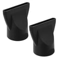 thumbnail image 1 of 2pcs Black Hair Dryer Nozzle Attachment Salon Styling Concentrator Diffuser Tips For Blow Dryers For Curly Hair Hairdressing Accessories Suit For Hair, 1 of 3