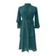 thumbnail image 5 of Traje de falda para niños y niñas, Festival musulmán de Ramadán, color sólido, manga larga, cuello en V, vestido flotante de gasa de tres capas, ropa para niños, vestido elegante, vestido de poliéster, 5 of 9