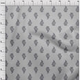 thumbnail image 3 of oneOone Viscose Chiffon Fabric Leaves & Floral Block Decor Fabric Printed BTY 42 Inch Wide, 3 of 5