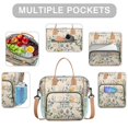thumbnail image 2 of Pioneer Flower Floral Print Pattern Womens Lunch Box for Work,Insulated Large Lunch Bag for Tween and Teen,Loncheras Para Mujer,Leakproof Adult Lunch Bag for Work,Beach,Travel,Picnic,Camping, 2 of 7