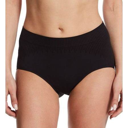 Women s Bali DFMSBF Comfort Revolution Modern Seamless Brief Panty (Black 6)