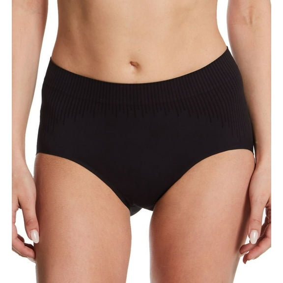Women's Bali DFMSBF Comfort Revolution Modern Seamless Brief Panty (Black 5)