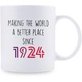 thumbnail image 4 of 95th Birthday Gifts for Women - 1924 Birthday Gifts for Women, 95 Years Old Birthday Gifts Coffee Mug for Mom, Wife, Friend, Sister, Her, Colleague, Coworker - 11oz, 4 of 6
