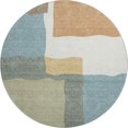 thumbnail image 2 of Addison Rugs Mayfield Premium Machine Washable Transitional Stripes Seafoam Round Rug, 8' x 8', 2 of 5