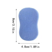 Silicone Facial Cleansing Brush Gentle Exfoliator Deep Pore Cleanser Handheld Skin Scrubber Massage Tool For Daily Beauty Care
