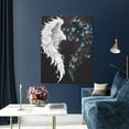 thumbnail image 5 of Kdxio Butterfly Angel Wings Art Pattern Canvas Wall Art 12x16 Inches - Waterproof HD Print Solid Wood Frame for Living Room & Bathroom,Vertical, 5 of 8