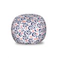 thumbnail image 1 of Floral Storage Toy Bag Chair, Daisy Blooms Botanical Gardening Flowers Girly Playroom Art, Stuffed Animal Organizer Washable Bag, Large Size, Night Blue Coral, by Ambesonne, 1 of 3