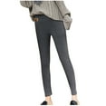 thumbnail image 1 of Leggings Con Forro Polar Para Mujer, Leggings de Cintura Alta, Cálidos, Ajustados Para Invierno, Pantalones de Cachemira de Lana de Terciopelo Grueso Odeerbi ODB186281, 1 of 6