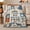 Maltese Dog Coffee Lover Patchwork Theme, variant on White Maltese Puppy Portrait Quote, Playful Pet Portrait Pattern, Warm Flannel Blanket for Living Room and Reading Nook, Dog Lovers Valentine's Day Gift, Pet Lover Home Decor