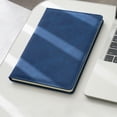 thumbnail image 1 of Blue A5 High Aesthetic Leather Notebook Ngheia Skin Friendly PU Cover – 200 Pages Smooth 100gsm Dowling Paper – Multi Color Optional for Study & Journaling, 1 of 9