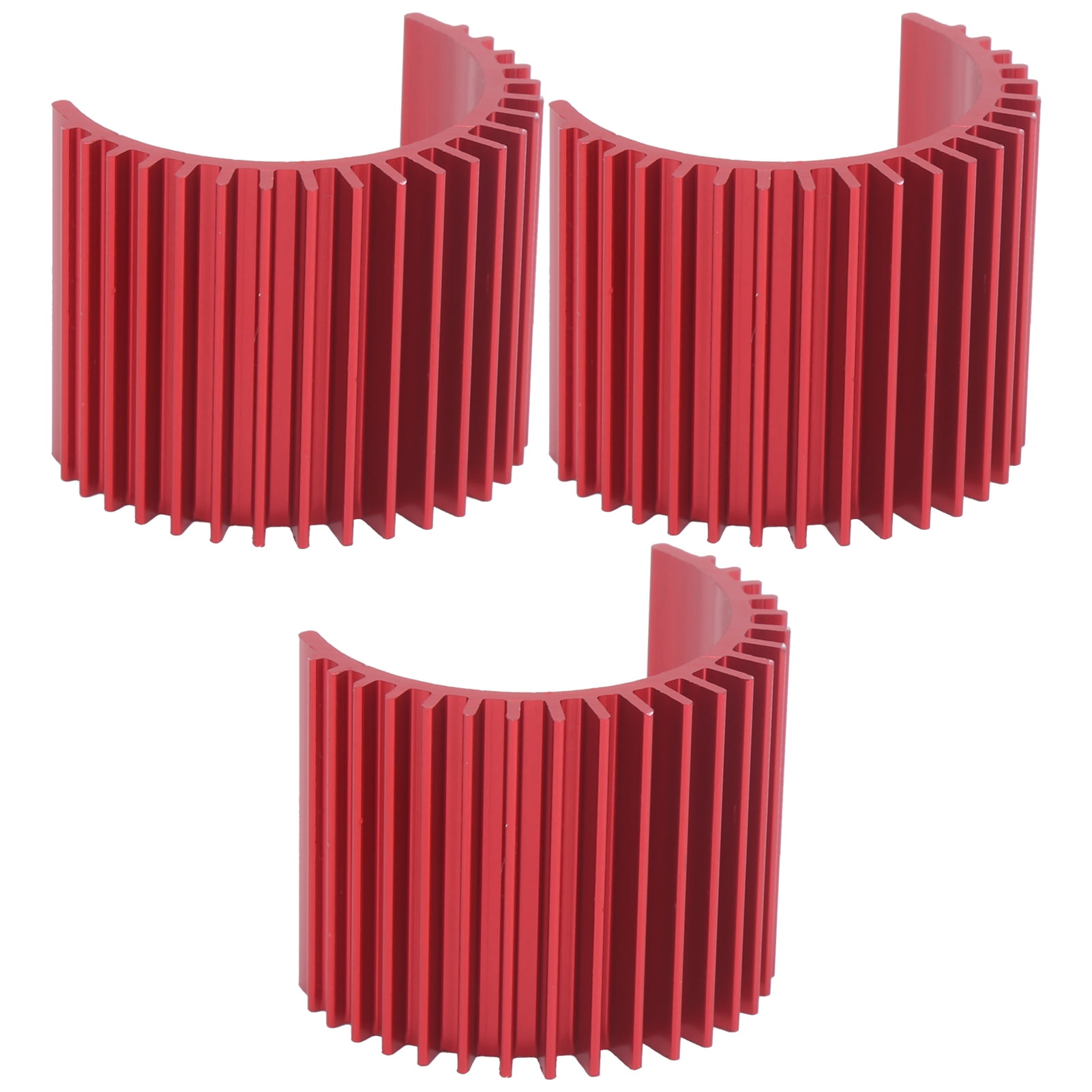 3pcs RC Car Motor Heat Sink RC Car Upgrade Accessory Parts for WLtoys 12428 for 124018 for 12427 for A959‑B A979‑B Motor Heatsink for WLtoys red 