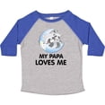 thumbnail image 3 of Inktastic Raccoon My Papa Loves Me Boys or Girls Toddler T-Shirt, 3 of 5