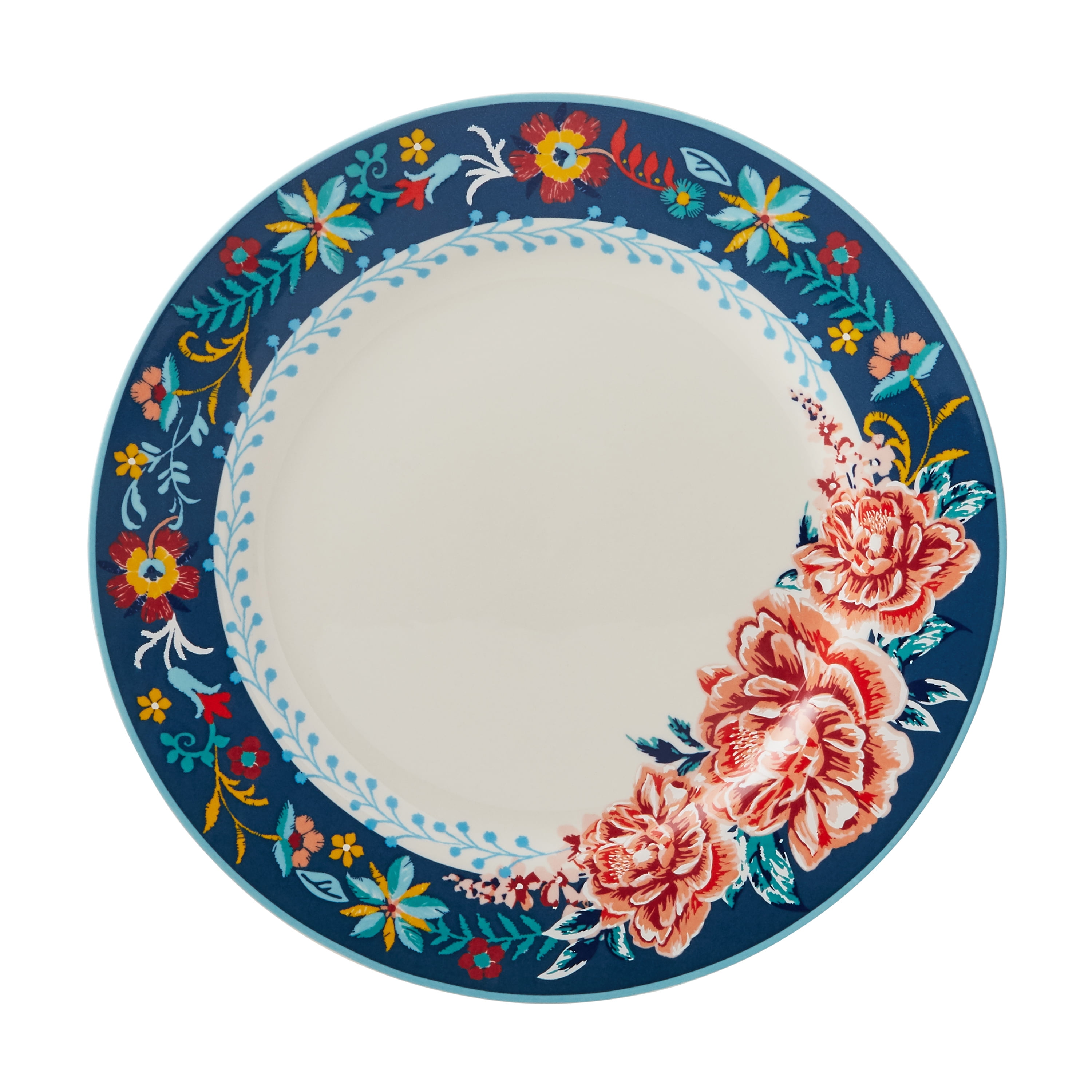 The Pioneer Woman Keepsake Floral 12-Piece Stoneware Dinnerware Set