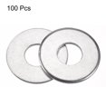 thumbnail image 2 of Uxcell 30mm x 12mm x 2mm Carbon Steel Flat Washer for Screw Bolt 100Pcs, 2 of 5