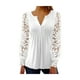 thumbnail image 4 of Blusas con botones NikouMX manga larga mujer encaje ajustadas, 4 of 6
