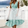 thumbnail image 3 of QUNYINEY Midi Summer Dresses for Women 2026 Sleeveless Floral Flowy A Line Sundress Loose Fit Vacation Casual V Neck Beach Dresses, 3 of 6