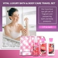 thumbnail image 2 of Vital Luxury Bath and Body Care Travel Set for Unisex,Cotton Candy Scents,with Body Lotion,Mist and Gel, 2 of 7