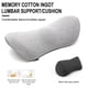 thumbnail image 3 of Cojín de soporte lumbar ergonómico, espuma con memoria, respaldo de silla de oficina, gris claro y gris, 3 of 4
