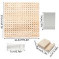 thumbnail image 1 of DIY Handmade Wool Knitting Pad 23.5*23.5*2cm Square Crochet Shaper With 20 Shape Needles High quality, 1 of 5