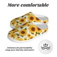 thumbnail image 6 of Yiaed Yellow Polka Dot Sunflower Print Slippers Fuzzy Warm Cozy Slippers Non Slip House Slippers For Indoor Outdoor Slippers House Slippers-46/47, 6 of 7