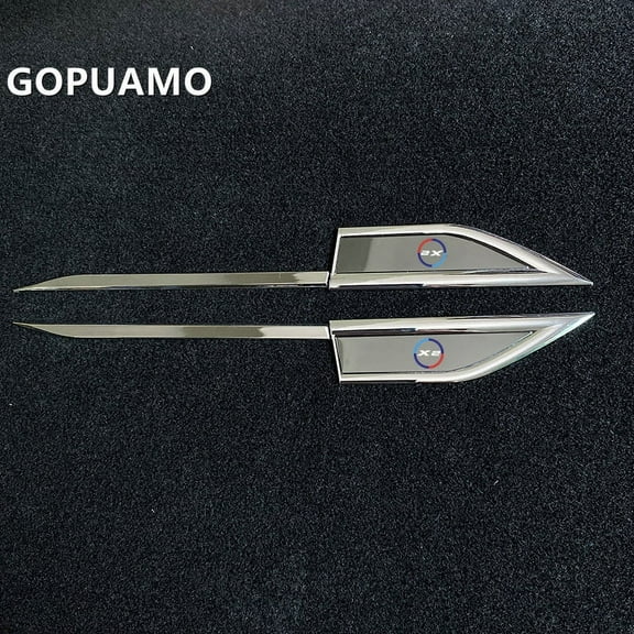 For BMW X2 F39. Car Styling Side Wing Fender Metal Trim Emblem Car Body Waist Line Sticker Decals Accessories 1 Pair
