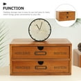 thumbnail image 2 of HAKIDZEL Retro Wooden Storage Box 1Set 9.6X6.9X5.1In For Home And Office Use By Adults, 2 of 8