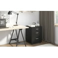 thumbnail image 3 of Soges Classeur Mobile à 3 Tiroirs, Classeur Roulant, Armoire de Bureau Moderne avec Serrure et Roulettes, Noir, 3 of 6