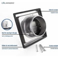 thumbnail image 4 of Weatherproof Exterior Wall Vent Cover With Stainless Steel Material Automatic Closing Hood For Multiple Usages Including Workshop Cellar Tumble Dryer With Efficient Airflow Design, 4 of 7