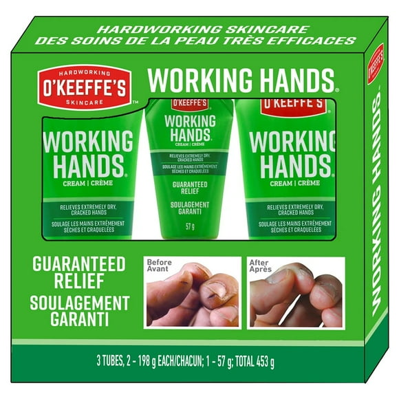 O'Keeffe's Working Hands Cream, 2 x 198g + 57g