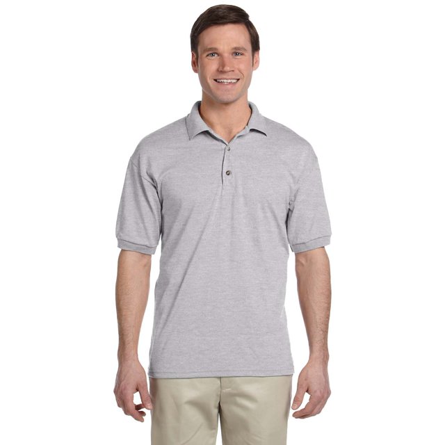 Gildan Polo Adulte 6 oz, Maillot 50/50 - Gris SPORT - TG