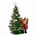 thumbnail image 3 of Christmas Indoor Decor, Resin Christmas Tree Tabletop Decoration With Lights - 11 Inch For Home Office And Holiday Decorations, 3 of 3