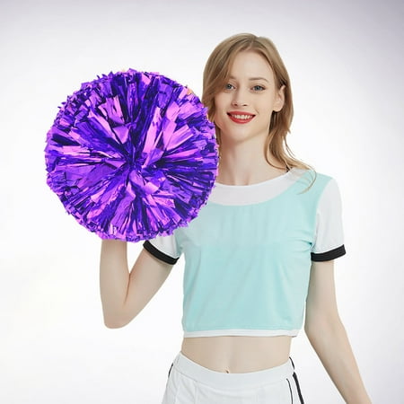 

Cheerleading Handheld Colorful Flowers Sports Activities Performance Cheering Supplies Round Colorful Lightweight Double Finger Buckle Design Off