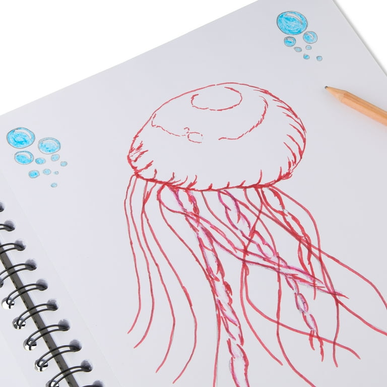 Pen+Gear Create a Cover Sketch Diary, Blue, Insertable Cover