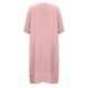 thumbnail image 5 of Vestido largo de lino y algodón de manga corta de color sólido informal de moda de verano para mujer Pompotops ghjkhdj13947, 5 of 5