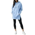 thumbnail image 2 of Womens Oversized Hoodies Sweatshirts Long Sleeve Pullover with Pocket Fall Winter Outfits Y2k Clothes M, 2 of 8