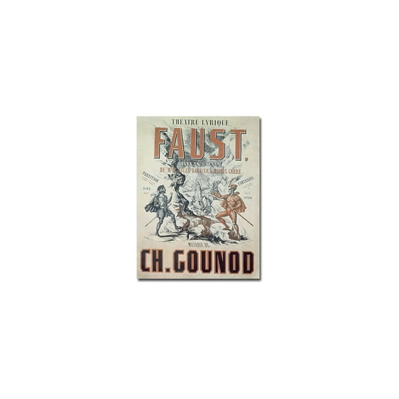 Trademark Fine Art "Faust Opera, 1875" Canvas Wall Art