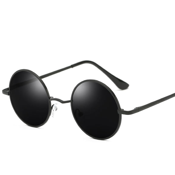 Polarized Round Sunglasses for Men and Women with Mirrored Resin Lenses Avant Garde Sun Driving and Outdoor Use
